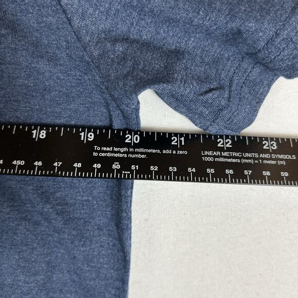 Home Of The Brave American Flag T-Shirt Men's Medium Blue Graphic Tee Casual Top - Picture 5 of 7